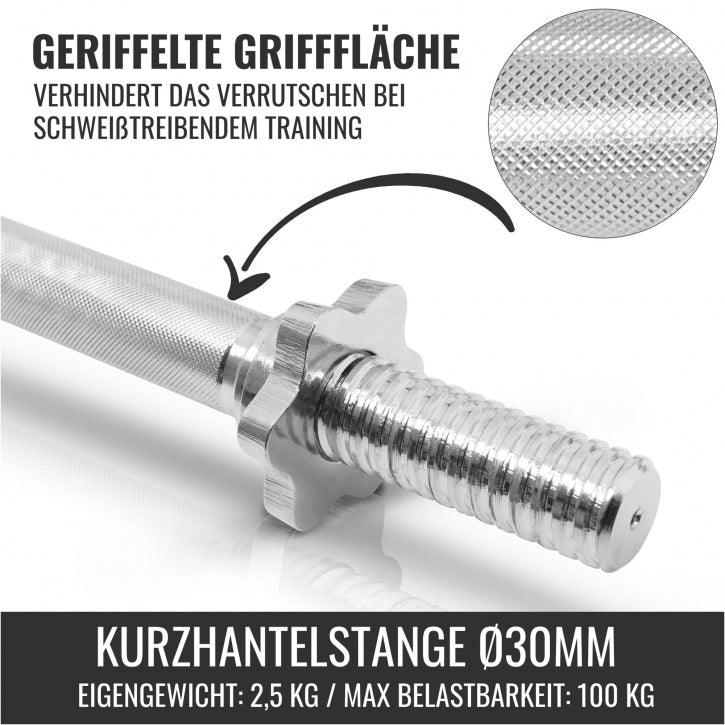 Kurzhantelset Gummi 20 kg - Gorilla Sports DE