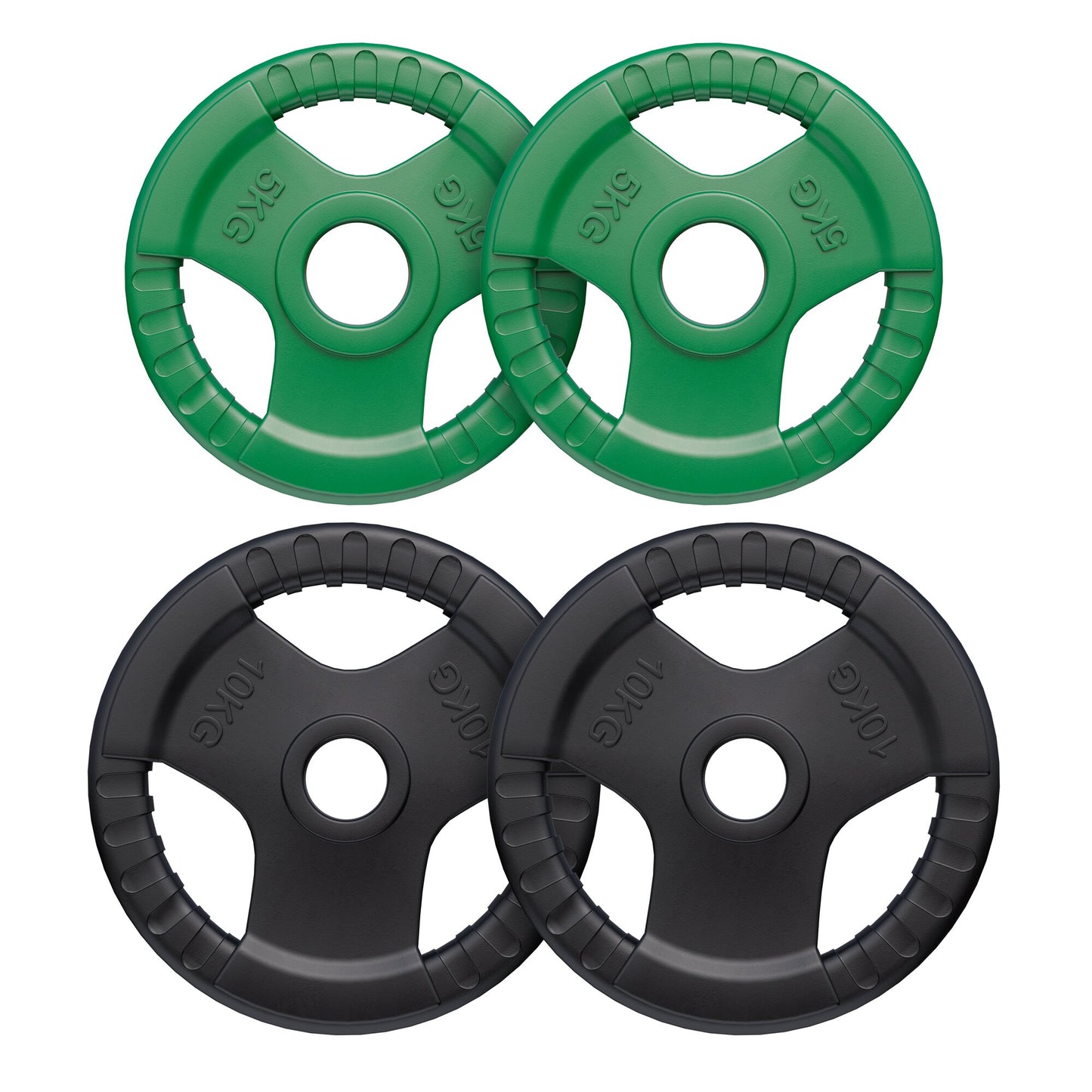 Hantelscheibe 50/51mm Olympia Gummi Gripper 1,25-25 KG - Gorilla Sports DE
