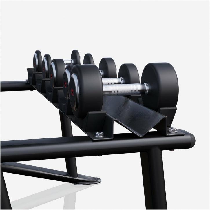 Kurzhantelablage mit 2 Ablagen inkl. Kurzhantel Set 90 KG - Gorilla Sports DE