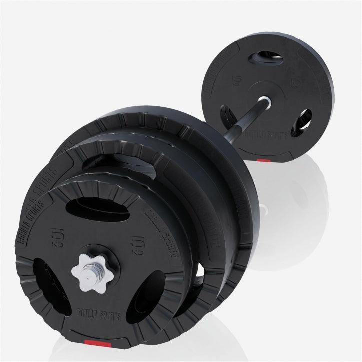 Langhantelset Kunststoff Gripper Set - Gorilla Sports DE