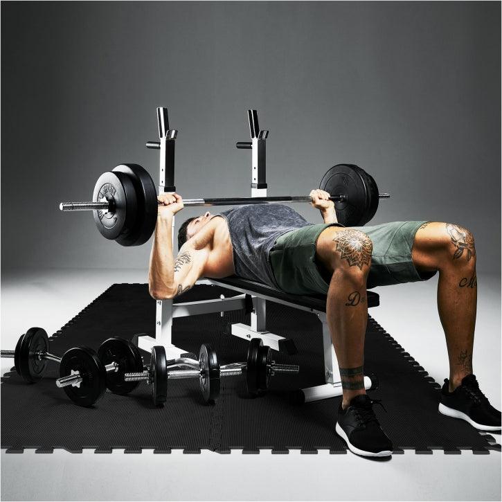 Hantelbank Komplettset 100 kg - Gorilla Sports DE