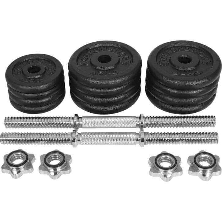 E-Series Kurzhantelset 25 mm Gusseisen 30 kg - Gorilla Sports DE