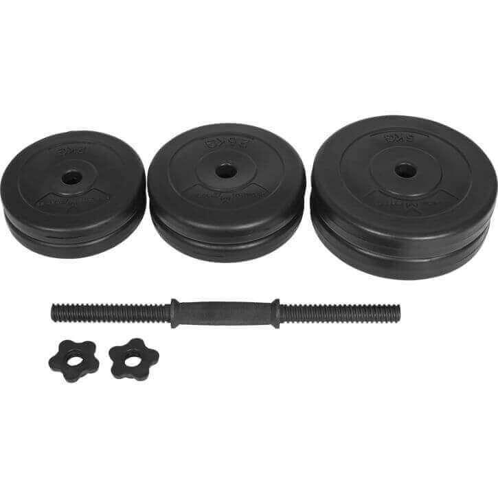 E-Series Kurzhantelset 25 mm Kunststoff 20 kg - Gorilla Sports DE