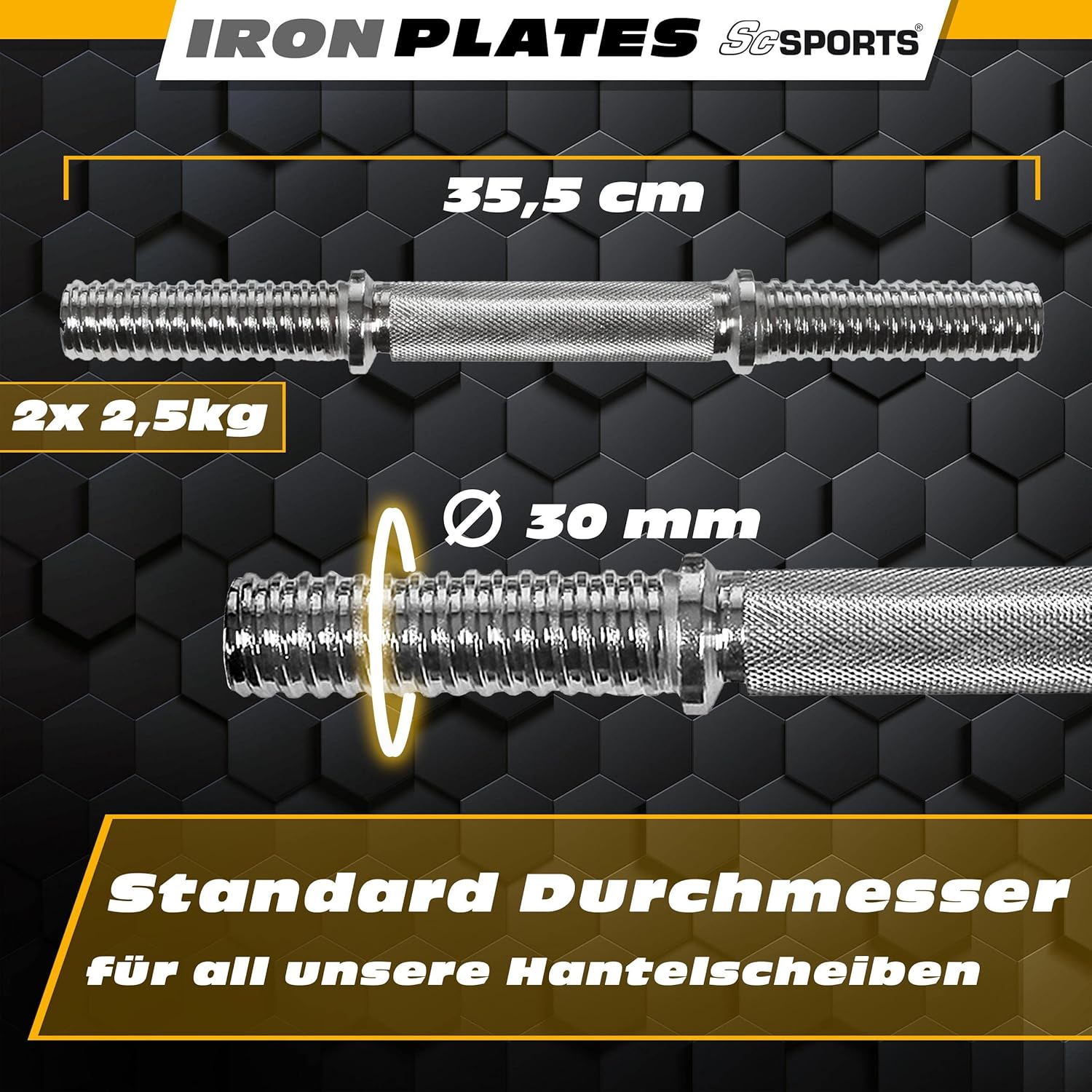 Kurzhantel Set mit Koffer 15 - 20 kg - Gorilla Sports DE