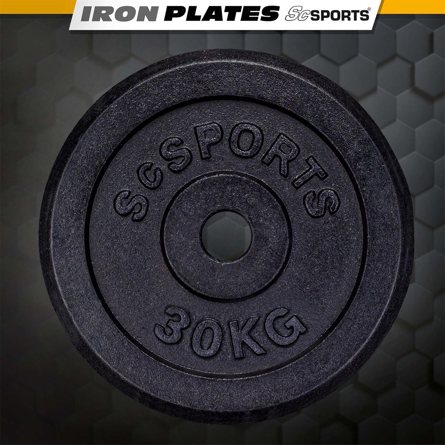 Hantelscheiben Set Gusseisen 40 - 120 kg - Gorilla Sports DE