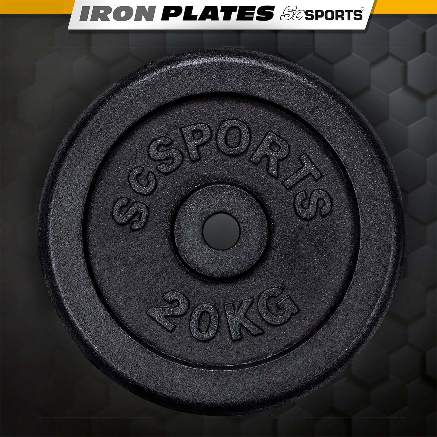 Hantelscheiben Set Gusseisen 40 - 120 kg - Gorilla Sports DE