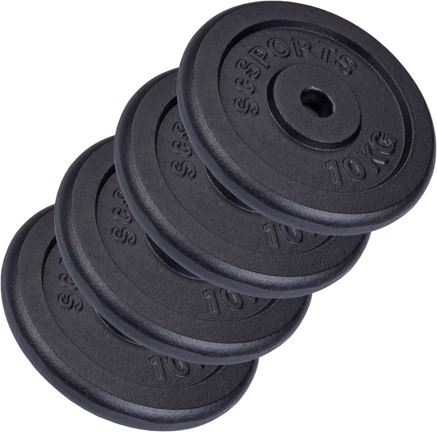Hantelscheiben Set Gusseisen 15 - 60 kg - Gorilla Sports DE