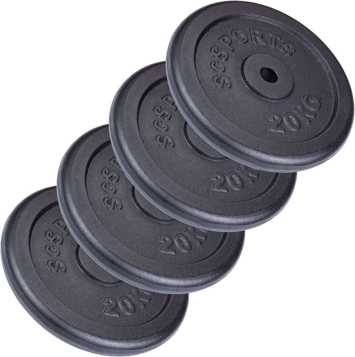Hantelscheiben Set Gusseisen 40 - 120 kg - Gorilla Sports DE