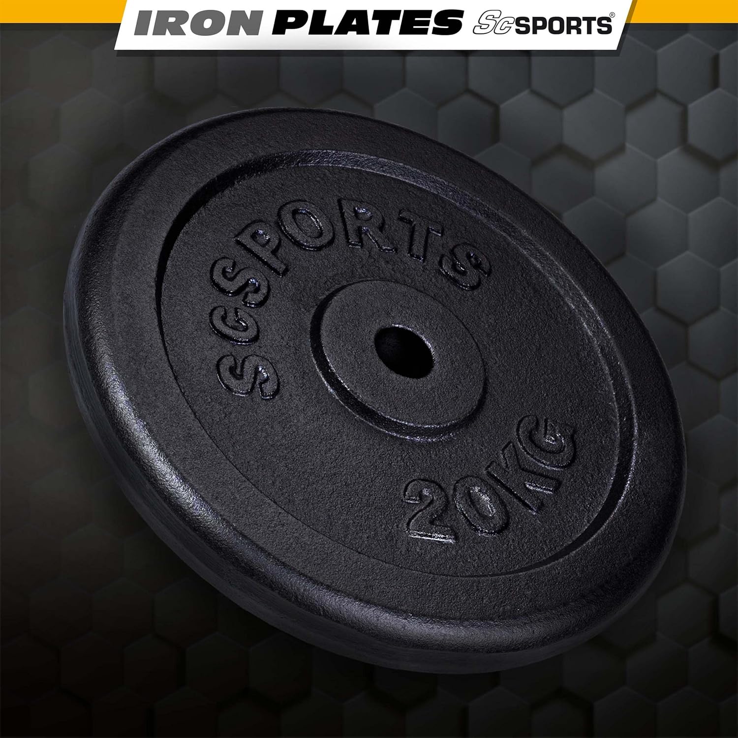 Hantelscheiben Set Gusseisen 40 - 120 kg - Gorilla Sports DE