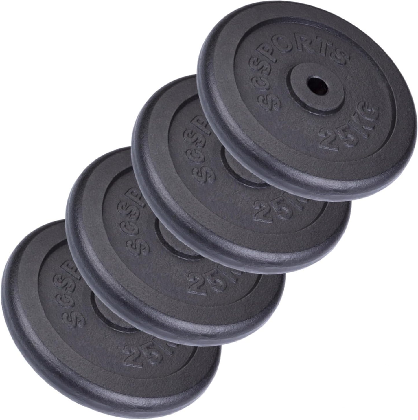 Hantelscheiben Set Gusseisen 40 - 120 kg - Gorilla Sports DE
