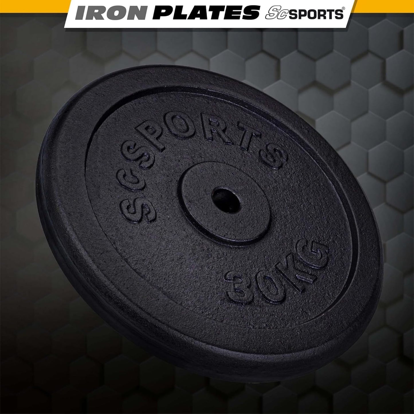 Hantelscheiben Set Gusseisen 40 - 120 kg - Gorilla Sports DE
