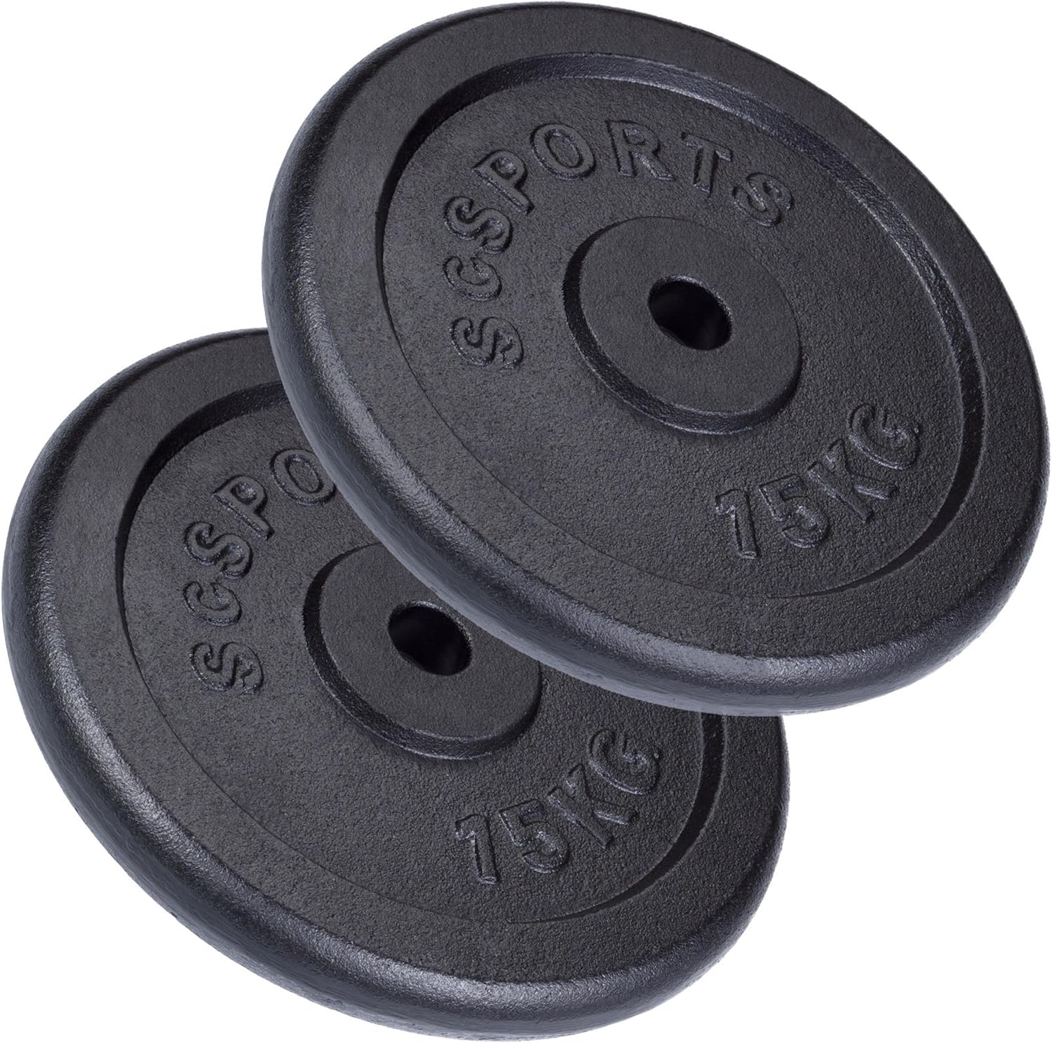 Hantelscheiben Set Gusseisen 15 - 60 kg - Gorilla Sports DE