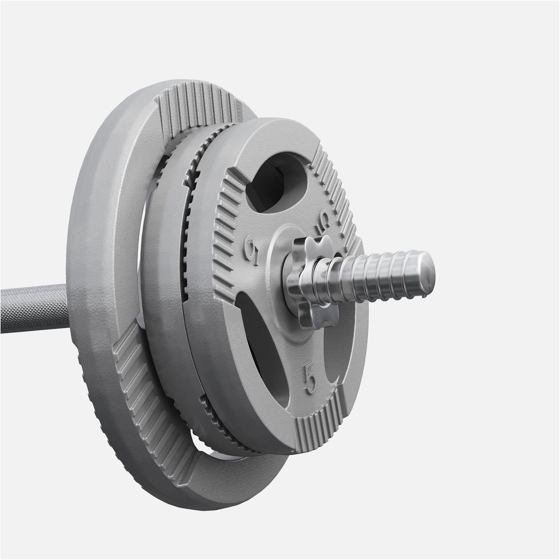 SZ-Curlset Gusseisen Gripper 70 kg - Gorilla Sports DE