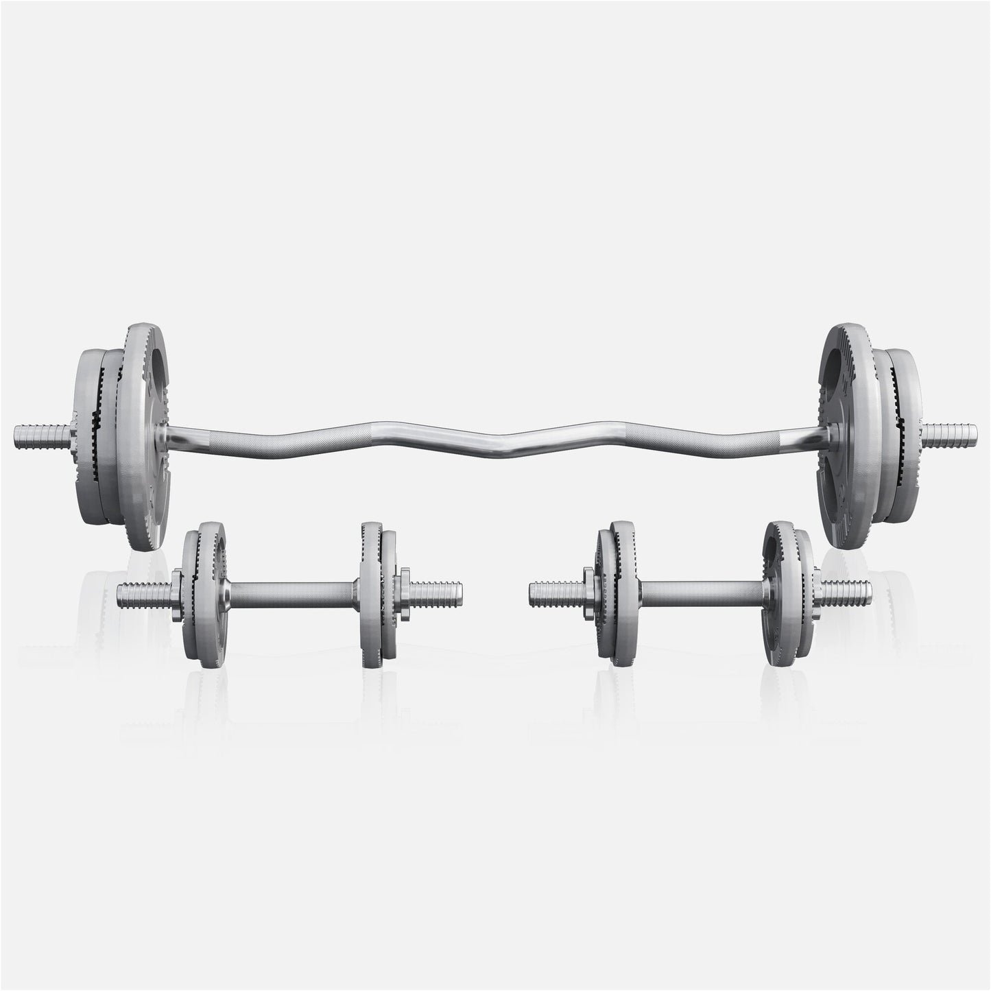 SZ-Curlset Gusseisen Gripper 70 kg - Gorilla Sports DE