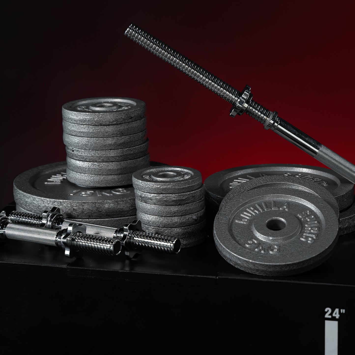 Langhantel Set Gusseisen Gripper 100 kg