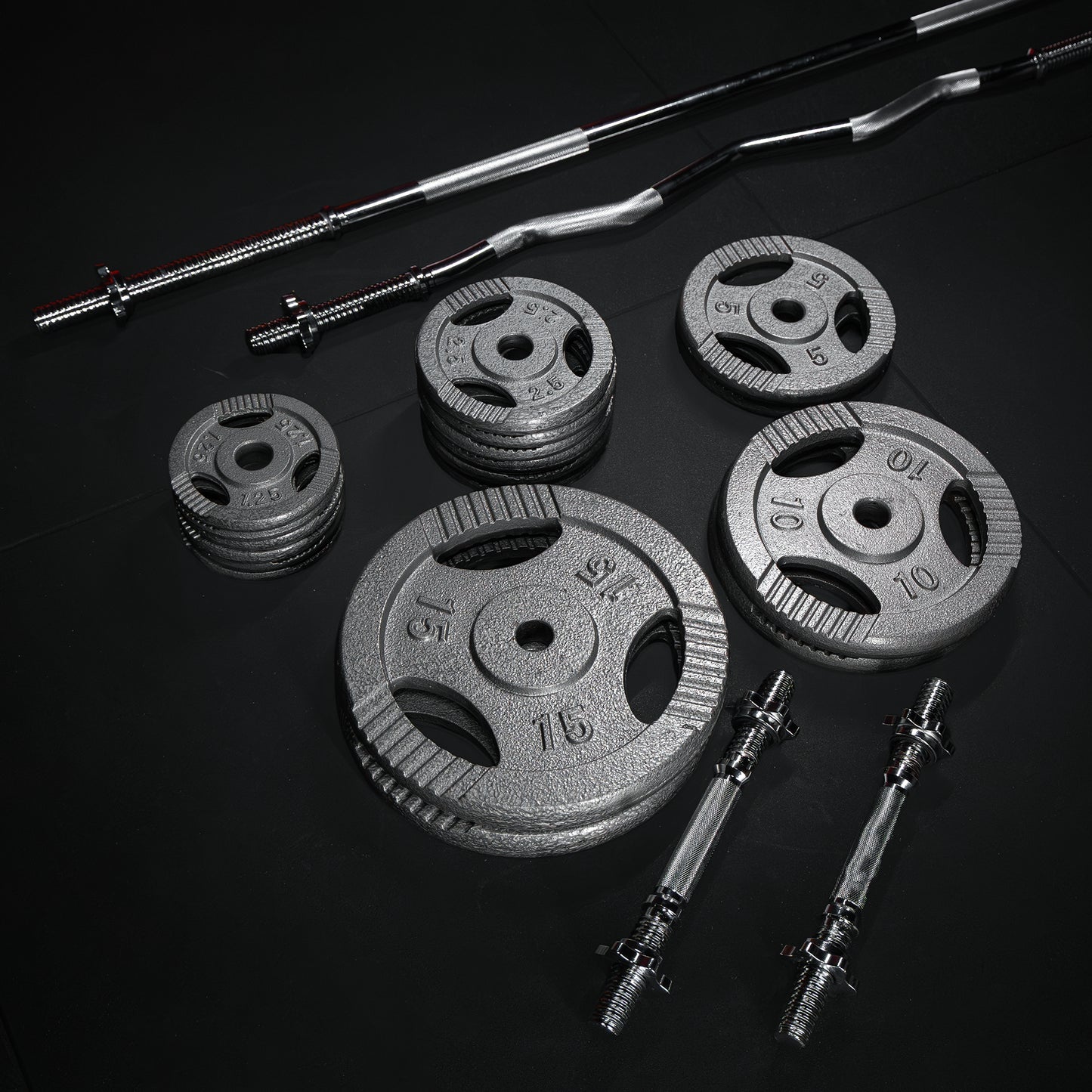 Langhantel Set Gusseisen Gripper 108 kg