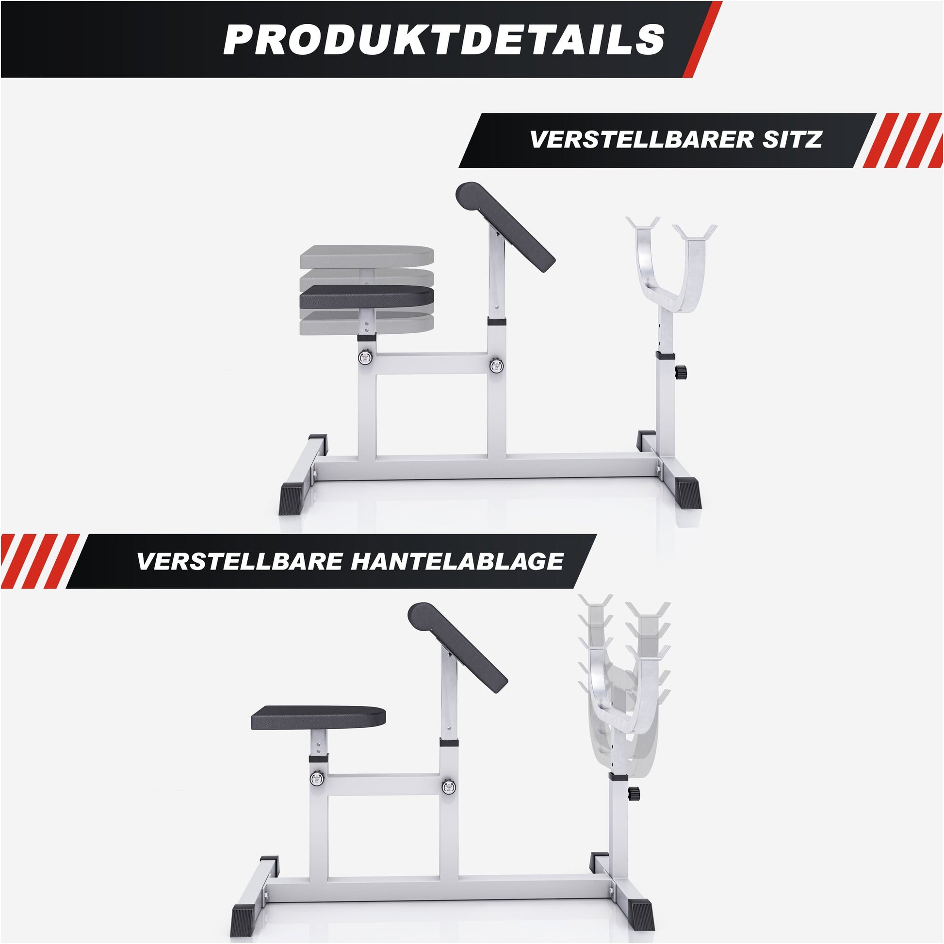 Curlbank Weiß/Schwarz - Gorilla Sports DE