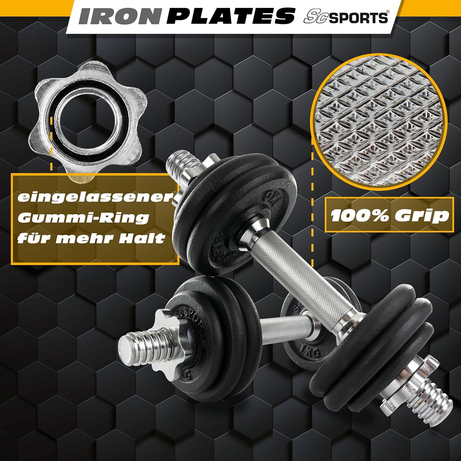 Kurzhantel Set mit Koffer 15 - 20 kg - Gorilla Sports DE