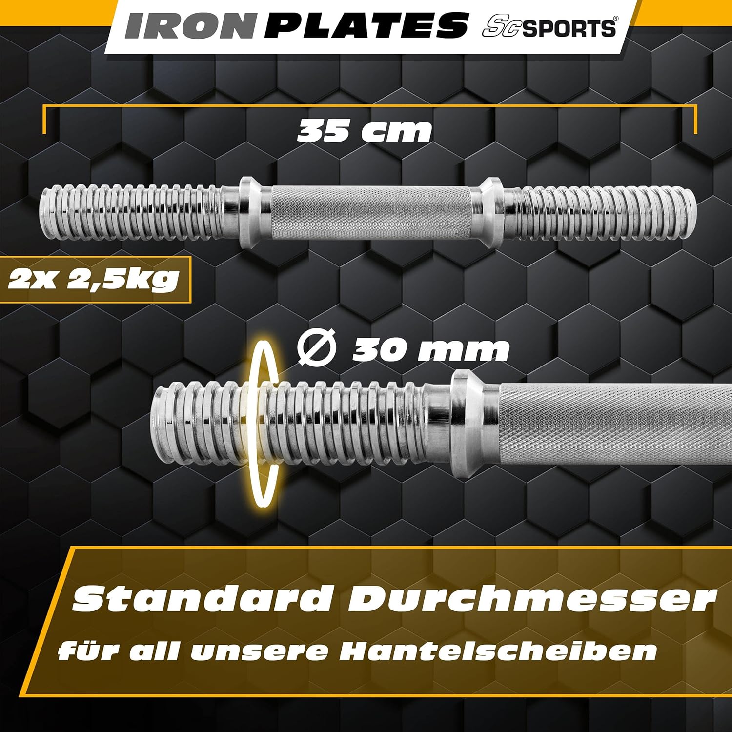 Kurzhantel Set mit Koffer 15 - 20 kg - Gorilla Sports DE