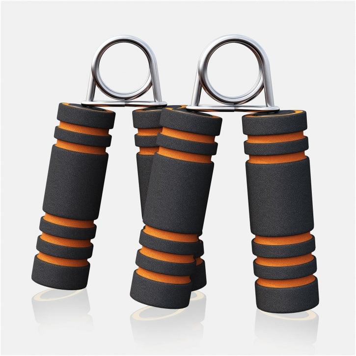 Fingerhantel Schwarz/Orange mit Schaumstoff - Gorilla Sports DE
