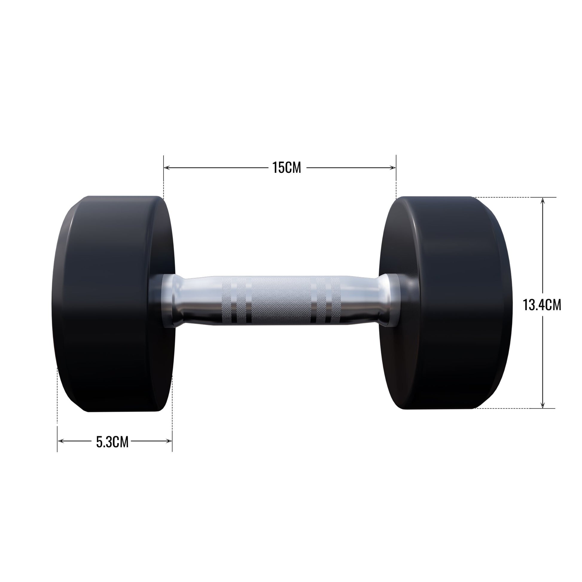 Kurzhantel Gummi 2,5 - 40 kg - Gorilla Sports DE