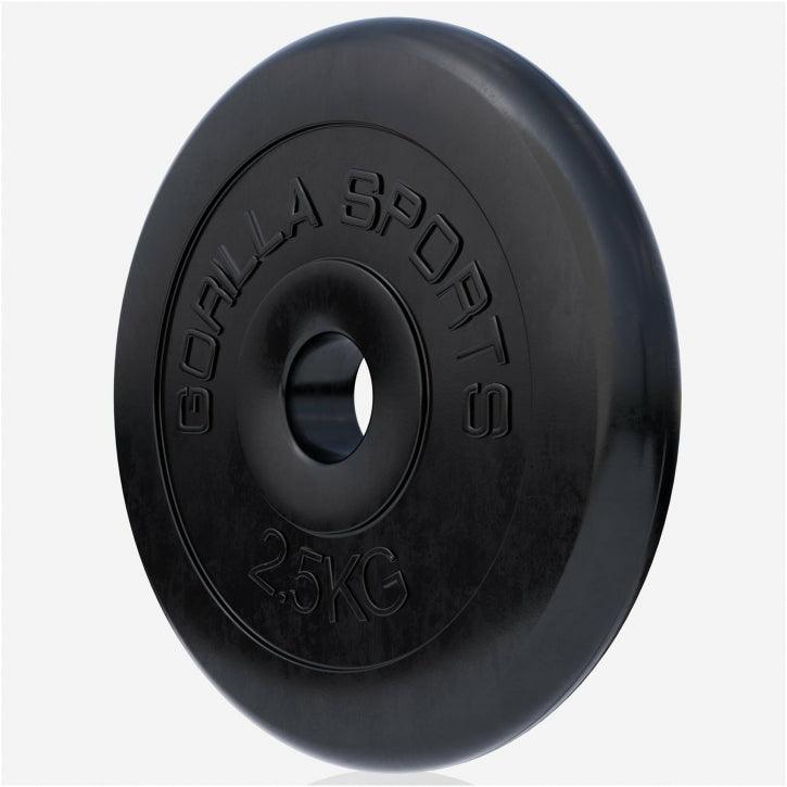 Hantelscheibe Gummi 0,5-25 KG - Gorilla Sports DE