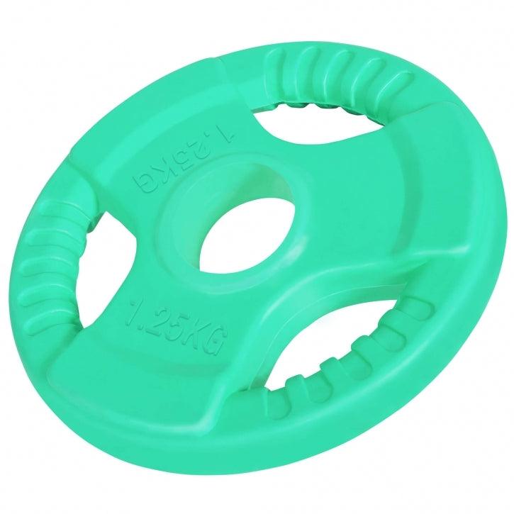 Olympiastangen Set Gummi Gripper 75 kg - Gorilla Sports DE