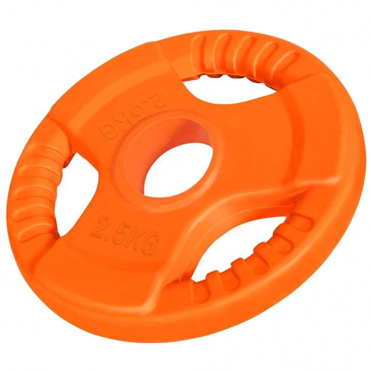Olympiastangen Set Gummi Gripper 75 kg - Gorilla Sports DE