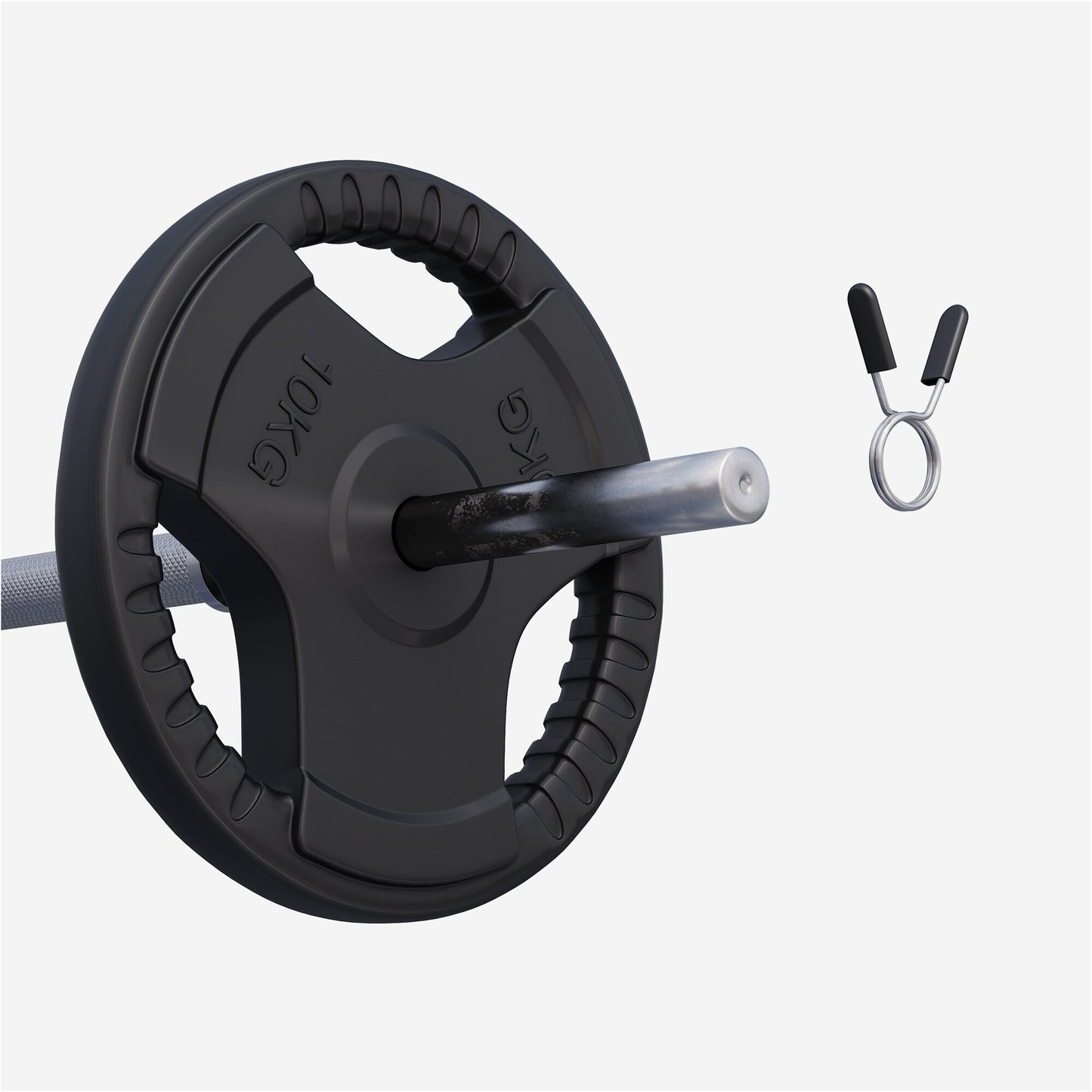 Hantelscheibe 30/31 mm Gummi Gripper 1,25-25 KG - Gorilla Sports DE