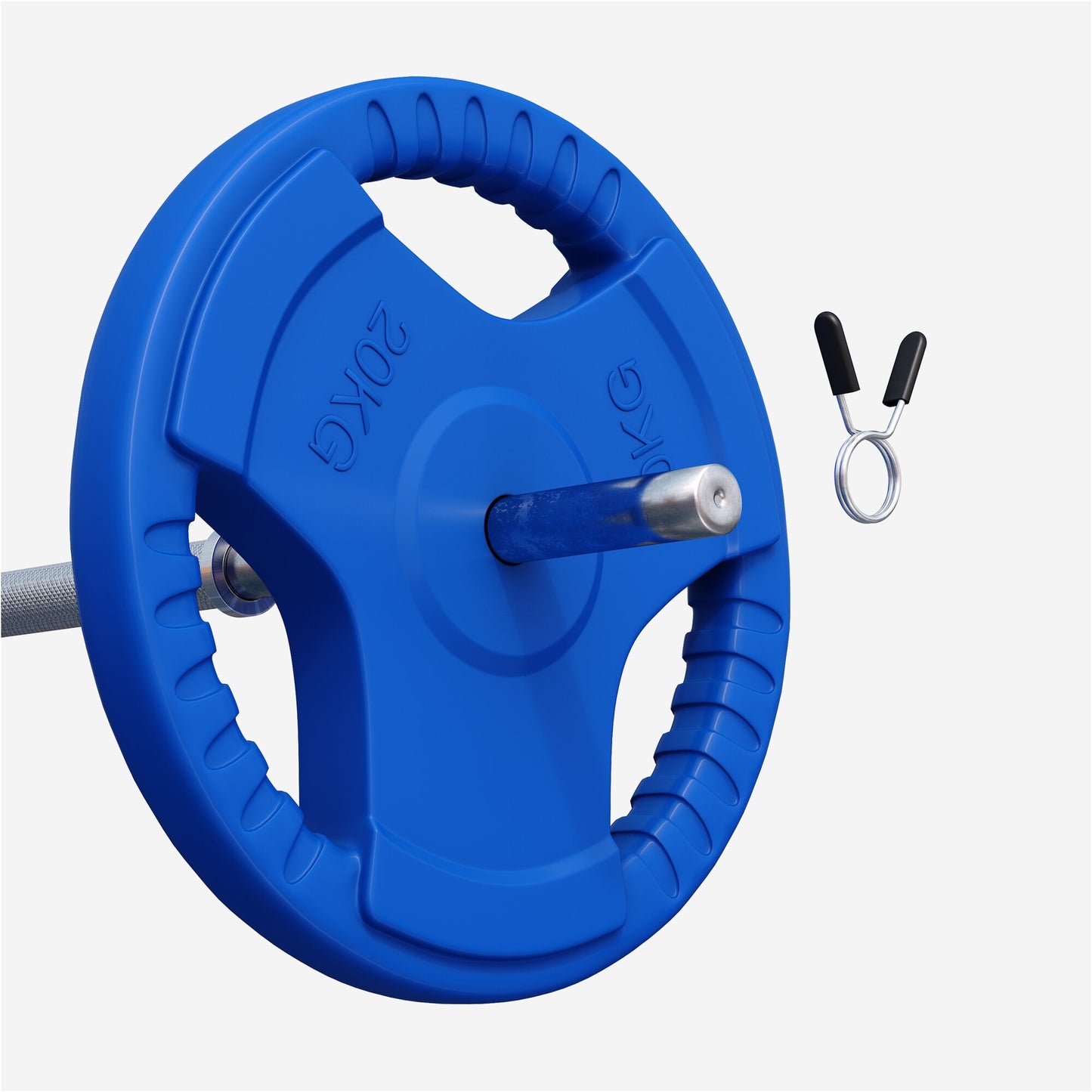 Hantelscheibe 30/31 mm Gummi Gripper 1,25-25 KG - Gorilla Sports DE