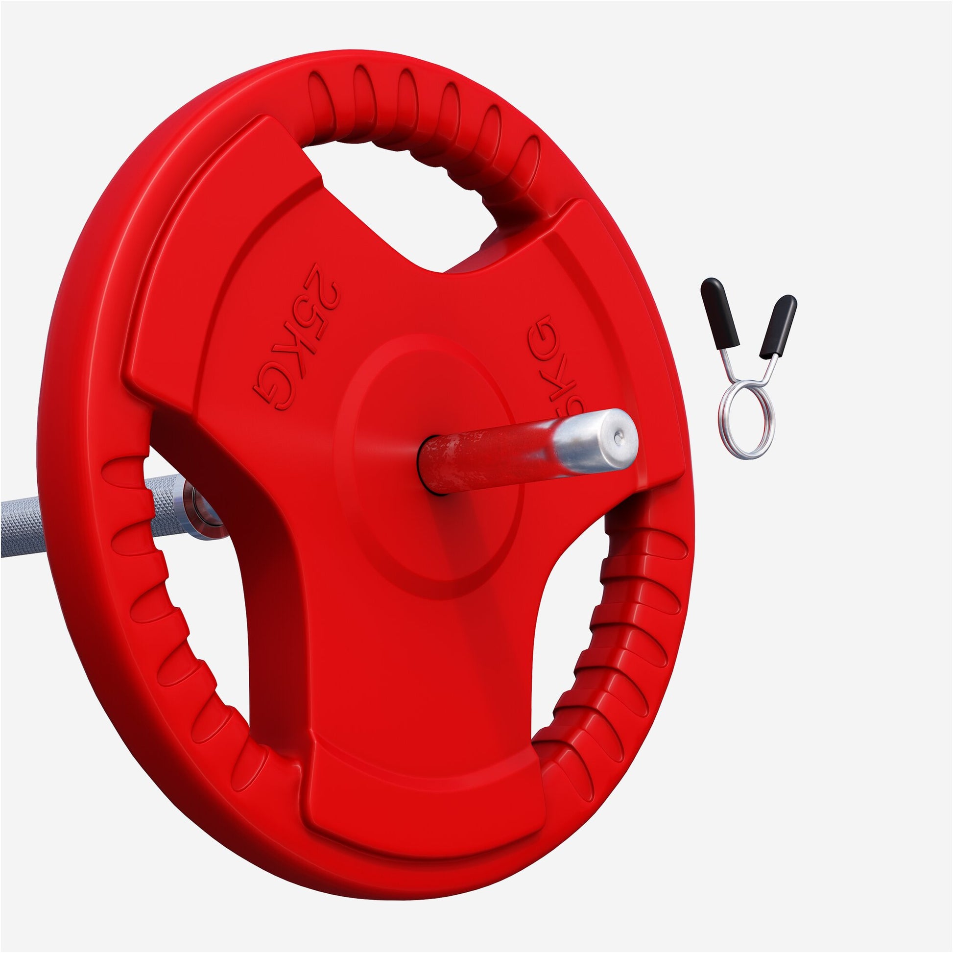 Hantelscheibe 30/31 mm Gummi Gripper 1,25-25 KG - Gorilla Sports DE