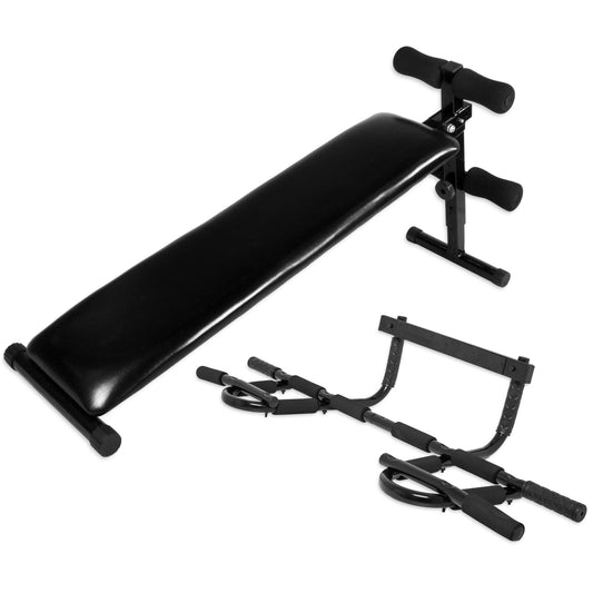Sit Up Bank + Multifunktions Pull Up Bar Set - Gorilla Sports DE