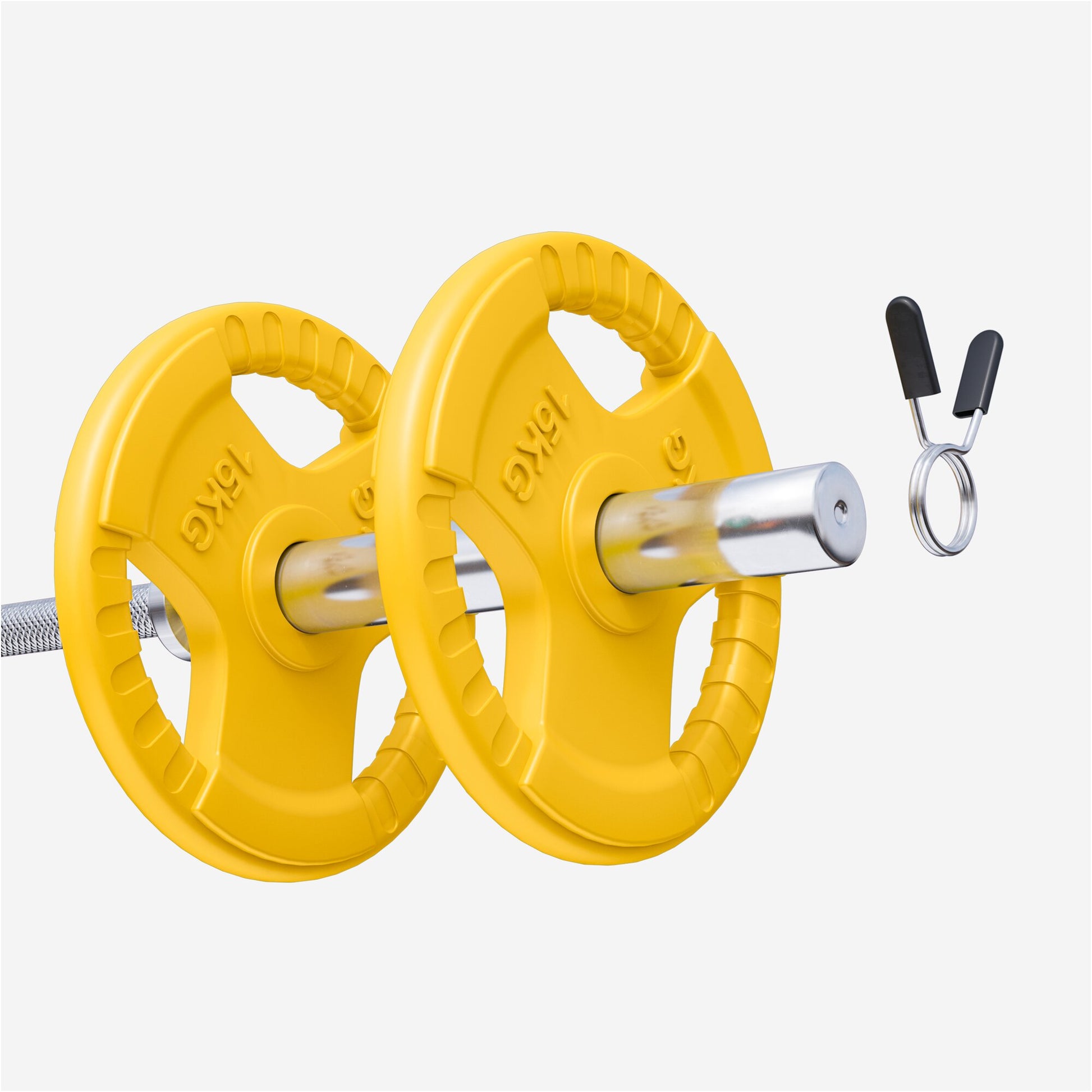 Hantelscheibe 50/51mm Olympia Gummi Gripper 1,25-25 KG - Gorilla Sports DE