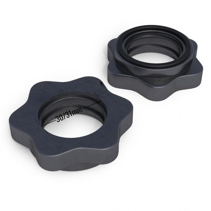Sternverschlüsse für Hantelstangen 30/31 mm 2-er Set - Gorilla Sports DE