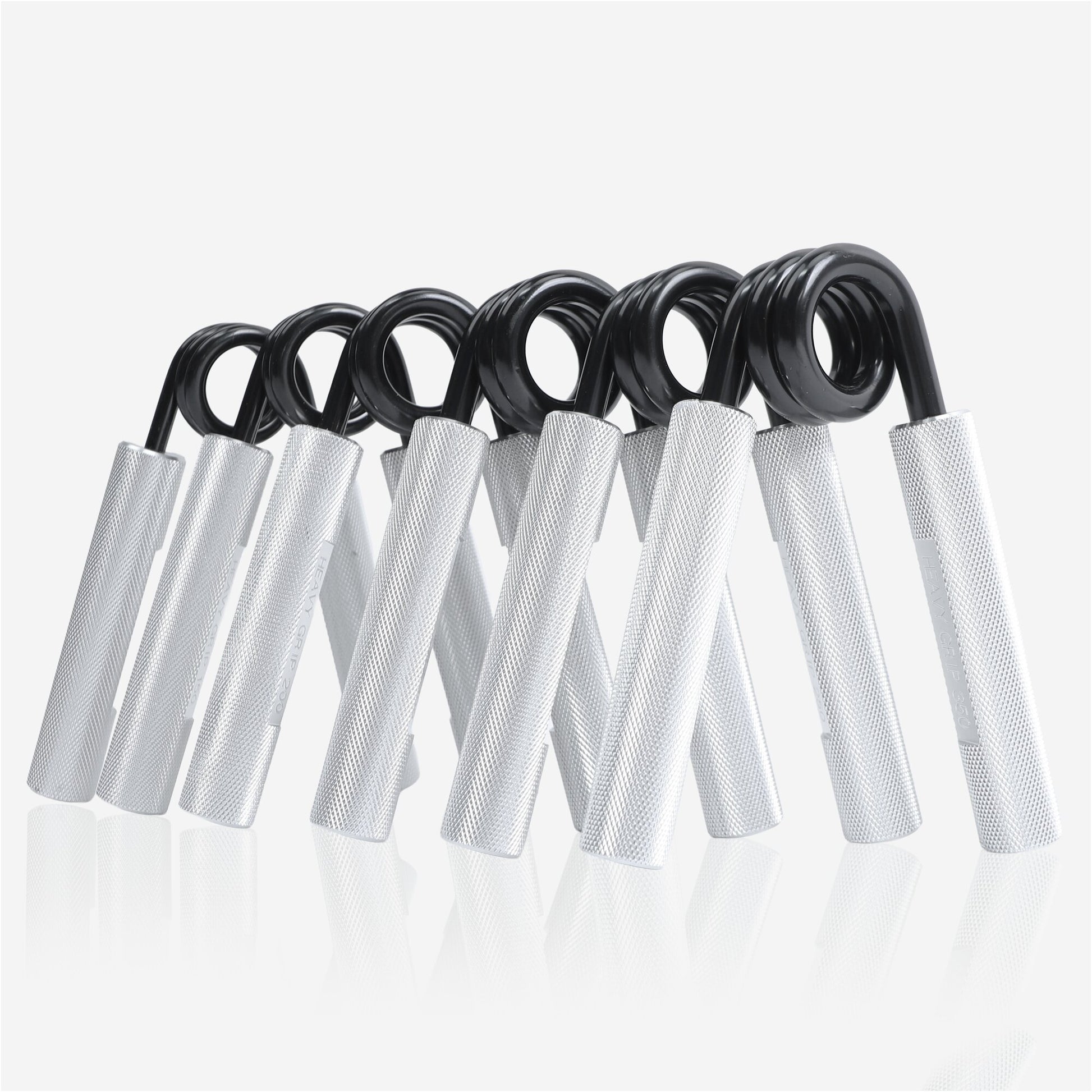 Fingerhantel Heavy Hand Grip Alu/Schwarz - Gorilla Sports DE