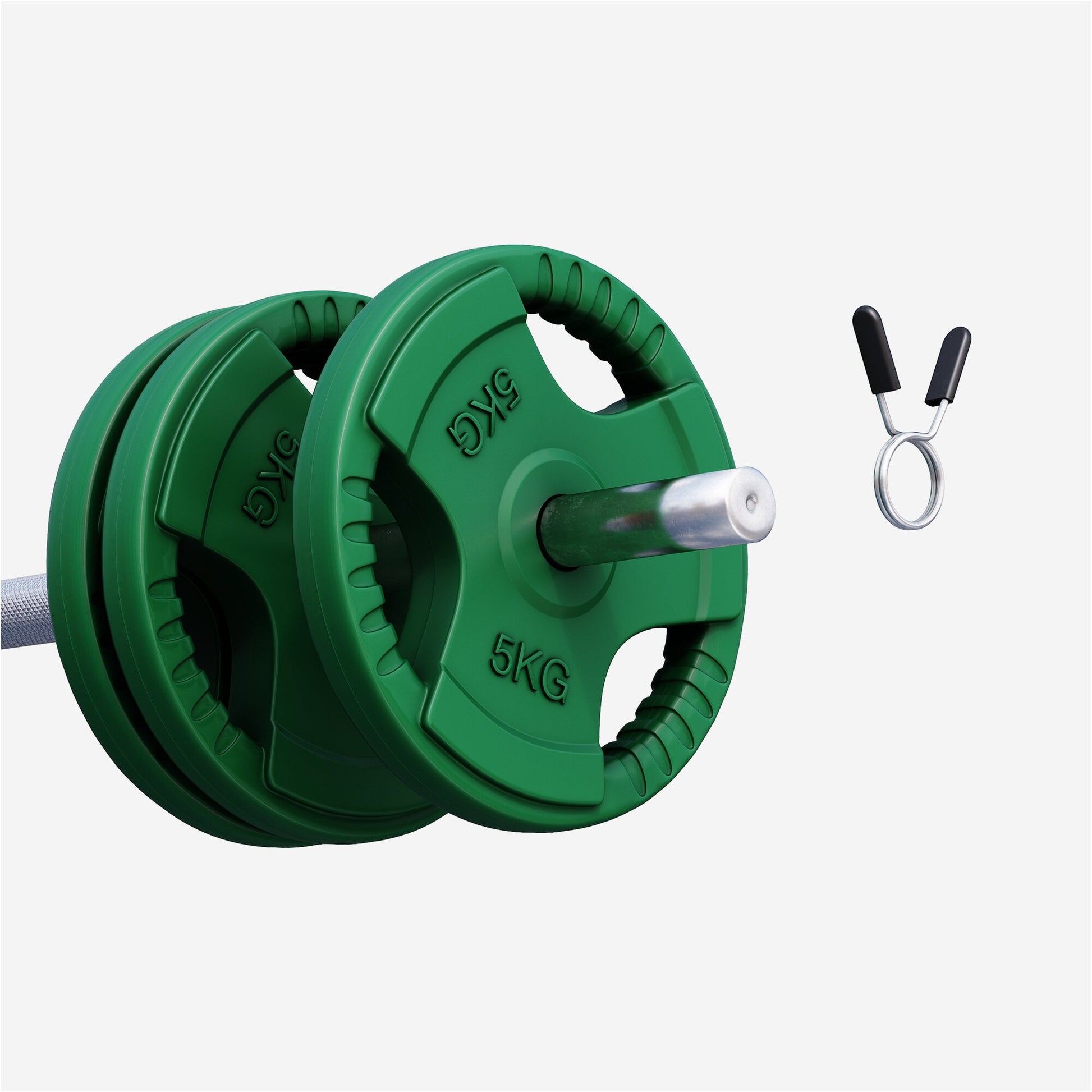 Hantelscheibe 30/31 mm Gummi Gripper 1,25-25 KG - Gorilla Sports DE