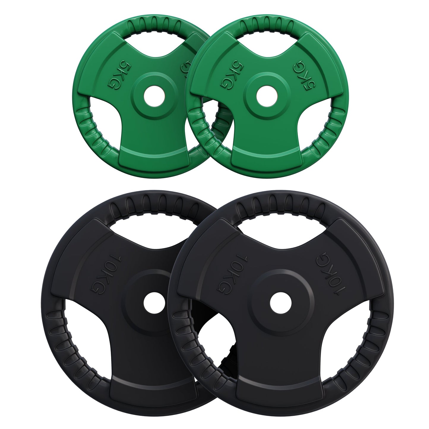 Hantelscheibe 30/31 mm Gummi Gripper 1,25-25 KG - Gorilla Sports DE