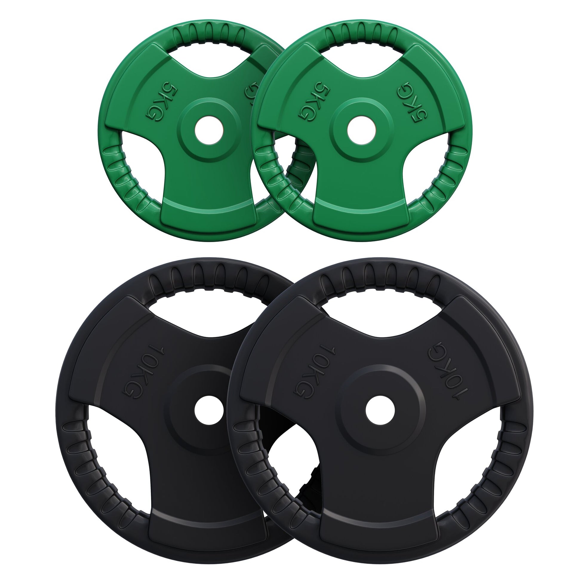 Hantelscheibe 30/31 mm Gummi Gripper 1,25-25 KG - Gorilla Sports DE