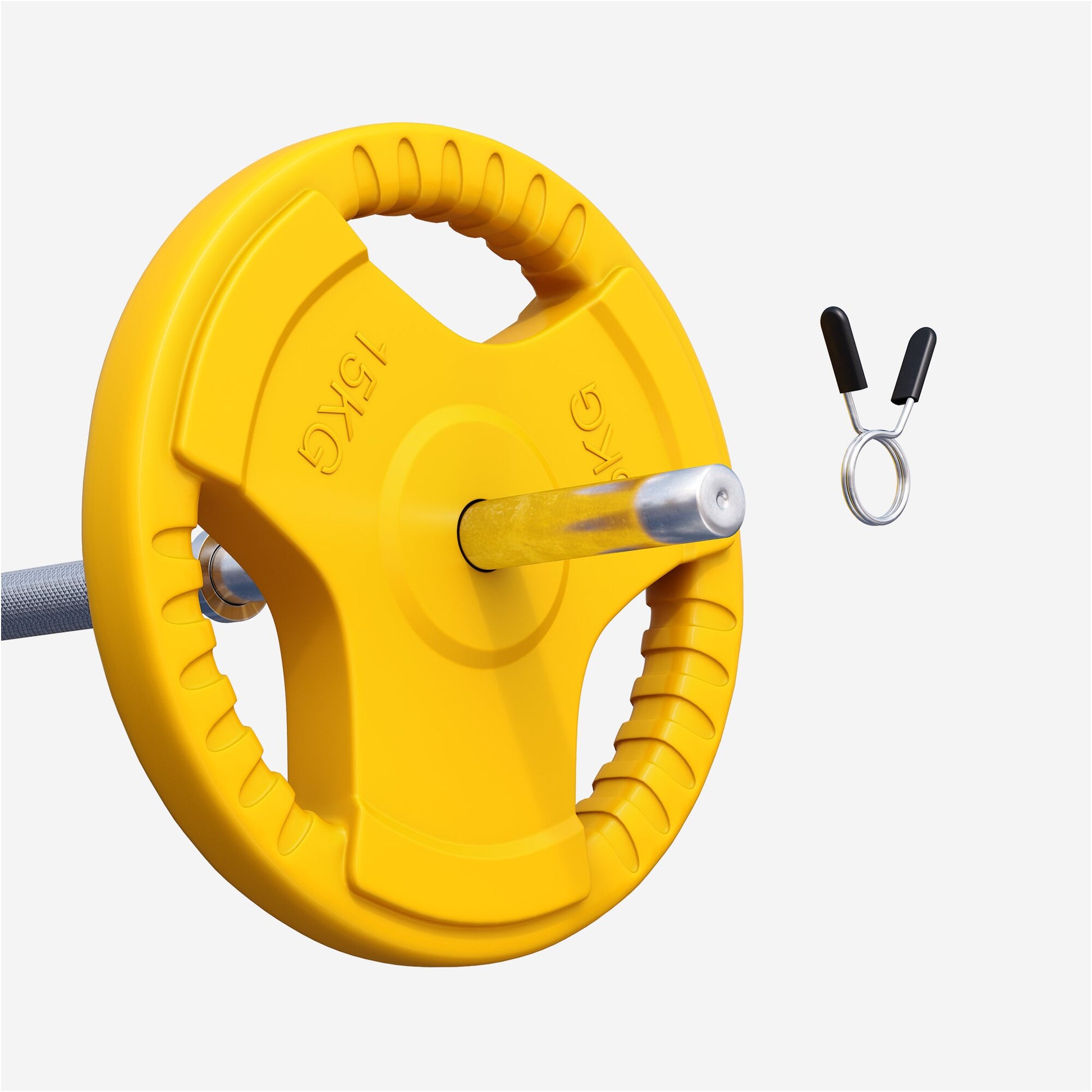 Hantelscheibe 30/31 mm Gummi Gripper 1,25-25 KG - Gorilla Sports DE