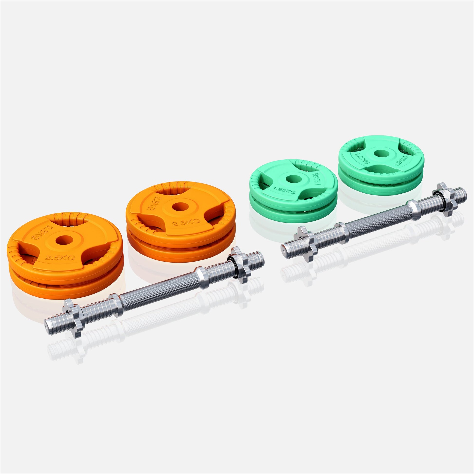 Kurzhantelset Gummi Gripper 20 kg - Gorilla Sports DE