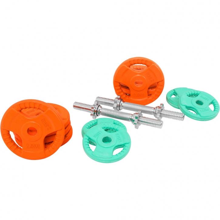 Kurzhantelset Gummi Gripper 30 kg - Gorilla Sports DE