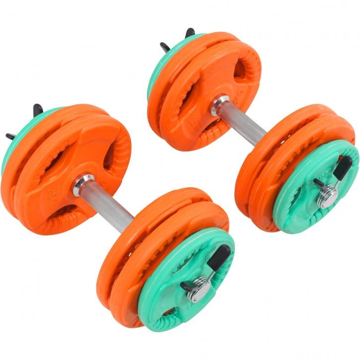 Kurzhantelset Gummi Gripper 30 kg - Gorilla Sports DE
