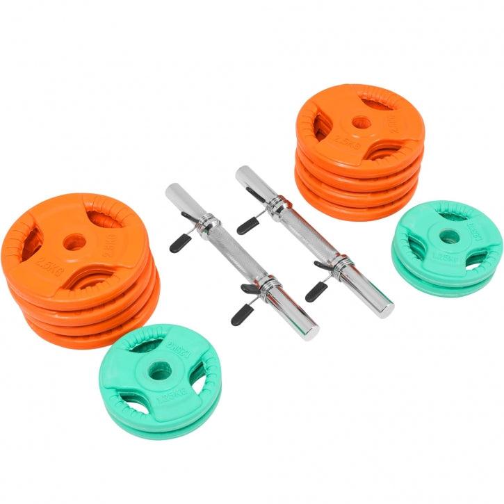 Kurzhantelset Gummi Gripper 30 kg - Gorilla Sports DE