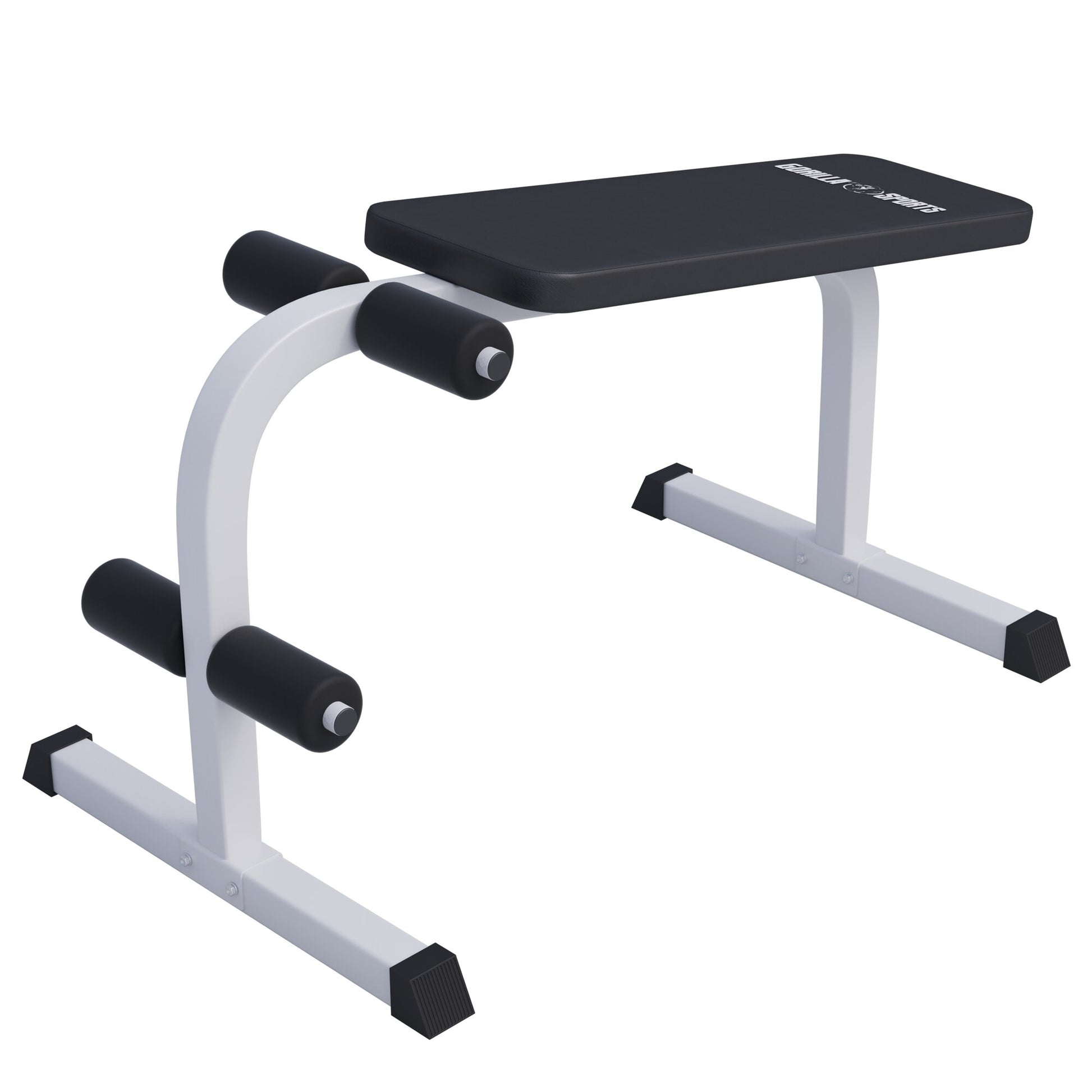 Sit Up Hantelbank Weiss/Schwarz - Gorilla Sports DE
