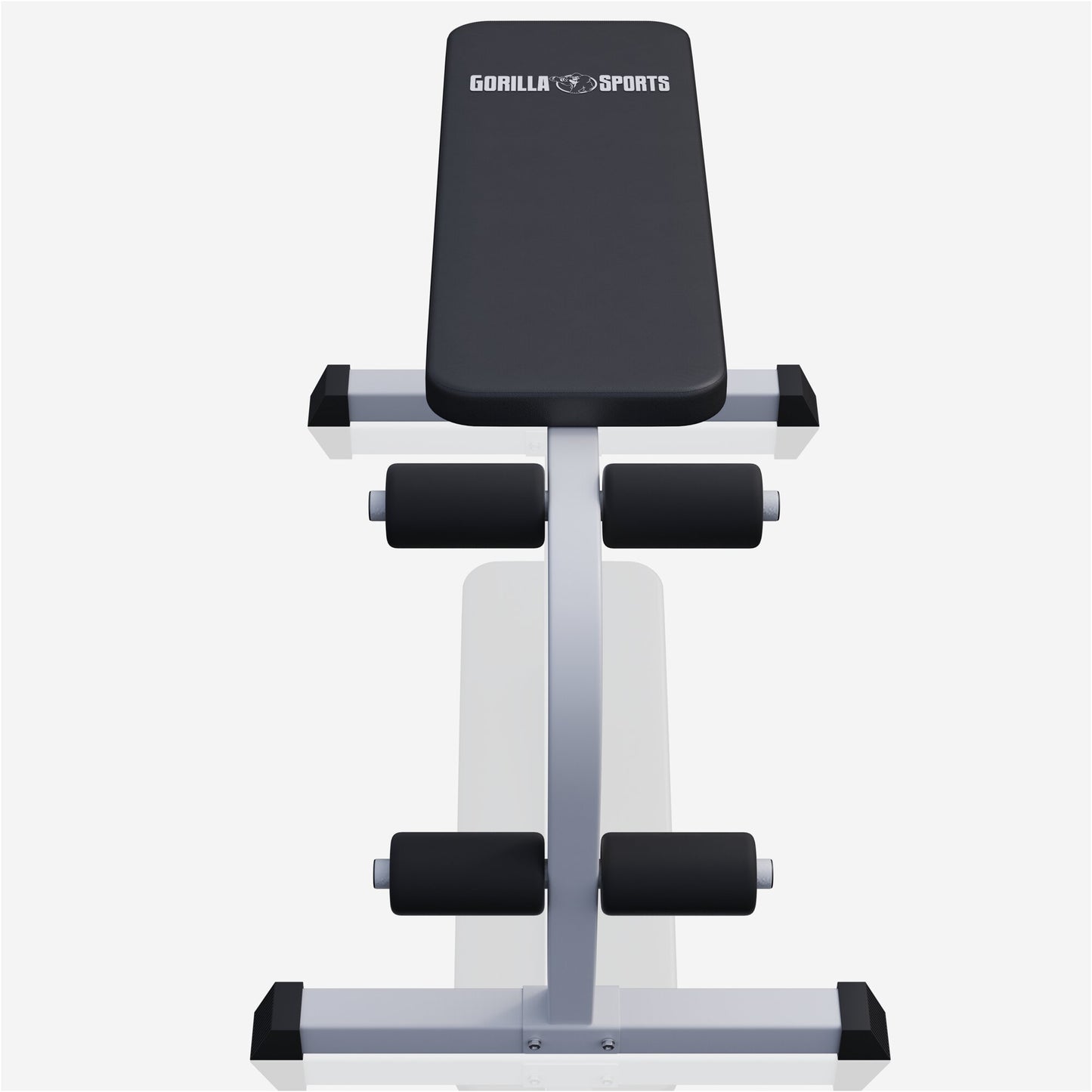Sit Up Hantelbank Weiss/Schwarz - Gorilla Sports DE