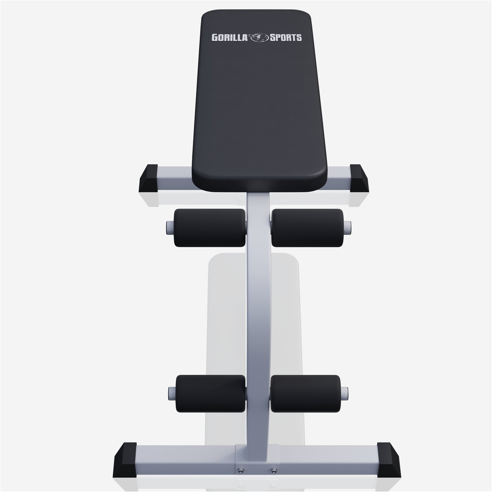 Sit Up Hantelbank Weiss/Schwarz - Gorilla Sports DE
