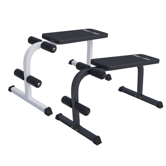 Sit Up Hantelbank Weiss/Schwarz - Gorilla Sports DE