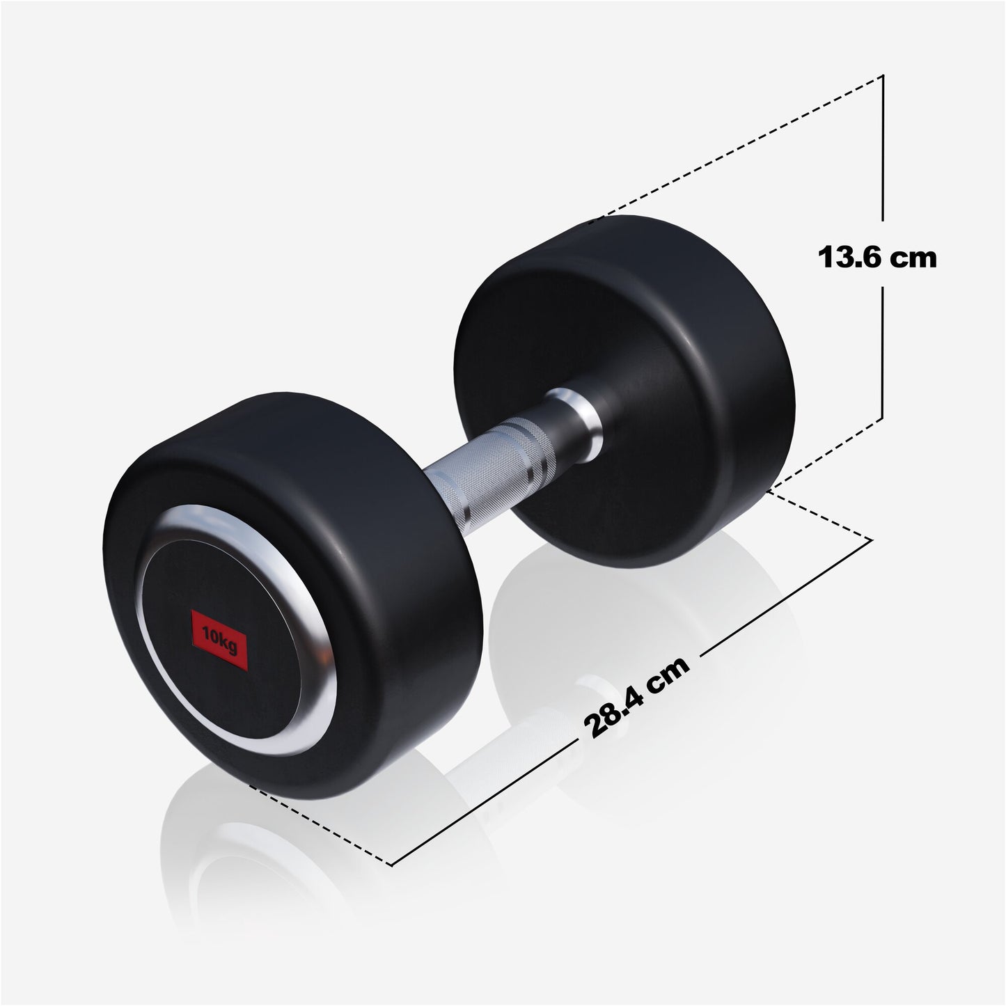Kurzhantel Profi Gummi 2,5-50 KG - Gorilla Sports DE