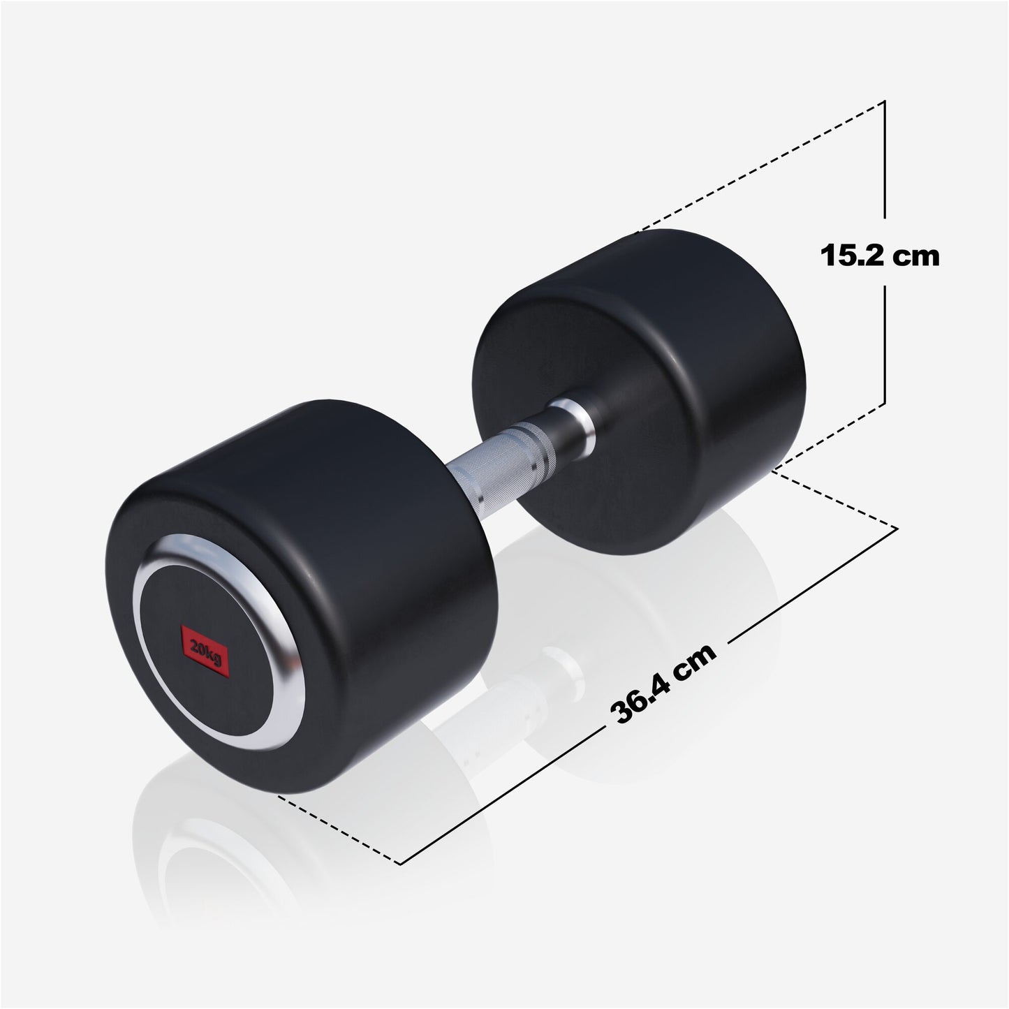 Kurzhantel Profi Gummi 2,5-50 KG - Gorilla Sports DE