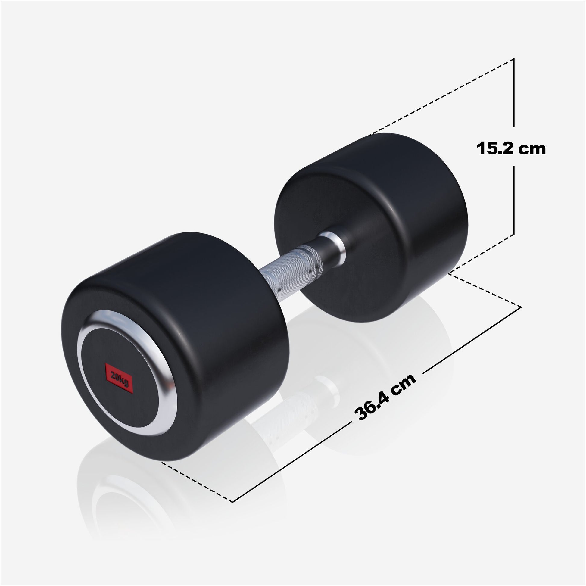 Kurzhantel Profi Gummi 2,5-50 KG - Gorilla Sports DE